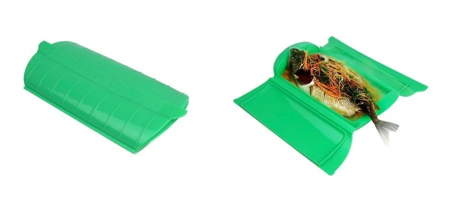Home-Kitchen-Tools-Microwave-Oven-Steamer-  Jacinth-Steam-Silicone-Healthy-Cooking-Bowl-Lunch-Box-Naranja-Silicone_conew4